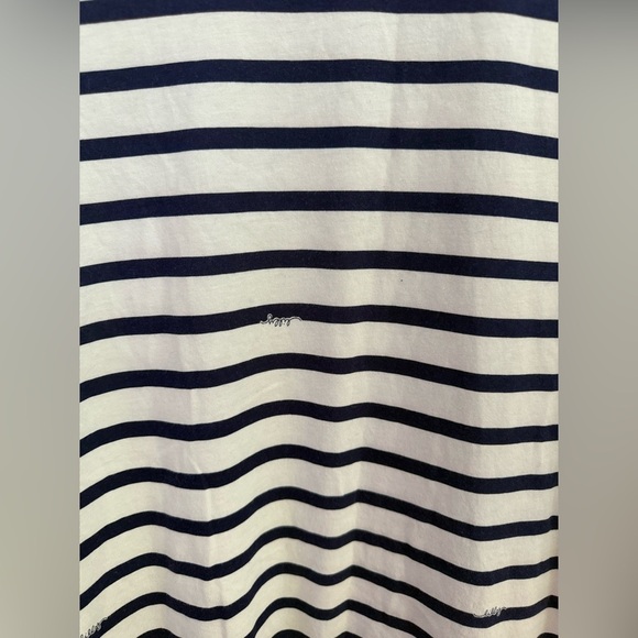 Lilly Pulitzer size medium Beacon Serene Stripe Navy White Dress - Picture 3 of 5